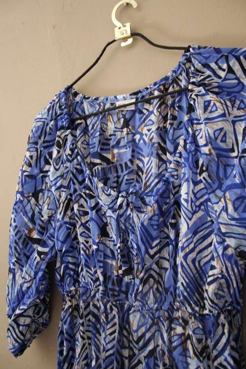 Blue MIni Dress / Tunic from Rene Taylor (Size 44)