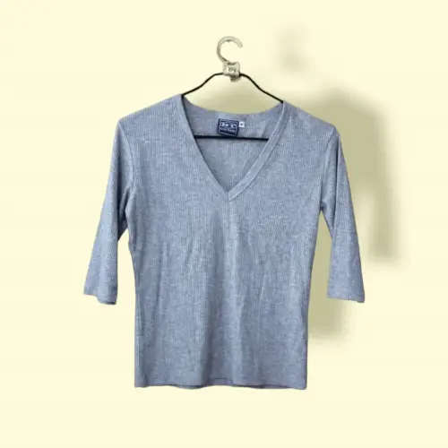 Ribbed Grey 90`s Top (Medium)