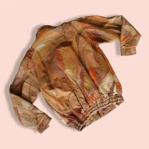 Vintage patchwork leather jacket (Large)