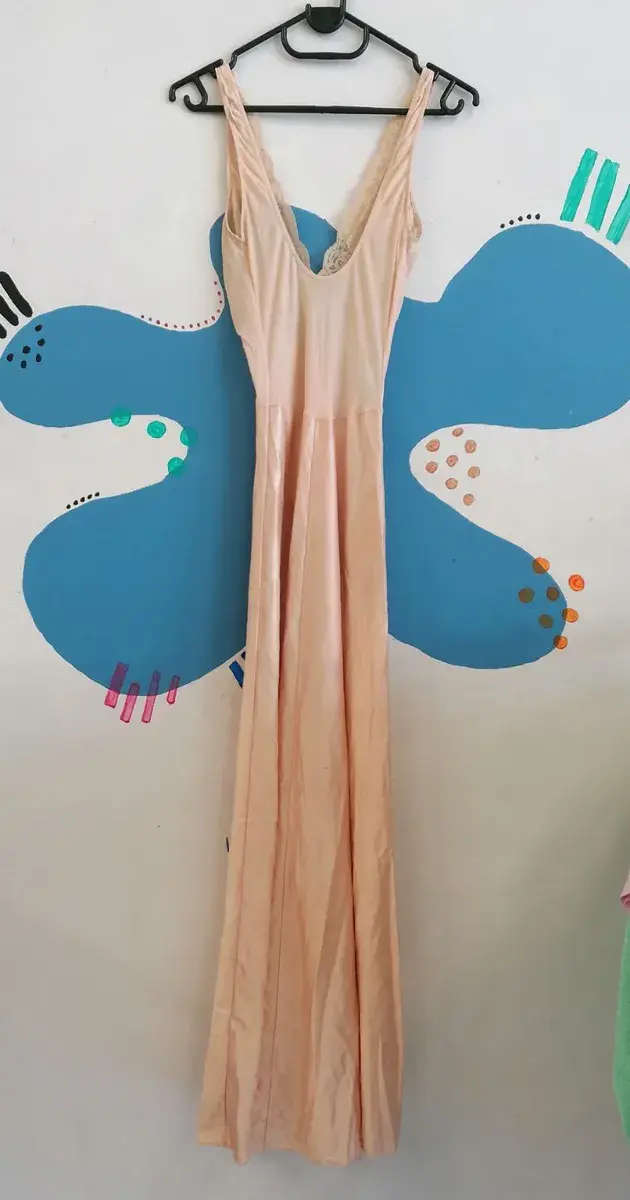 Beige Lingerie Dress / Night Wear (XS / Small)