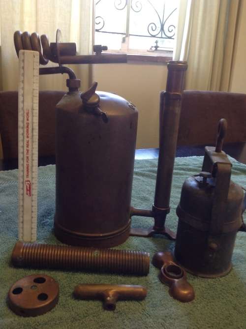 Antique Primus Blow torch. Large. Made in. Sweden.
