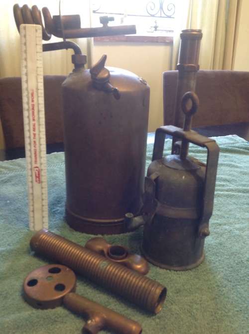 Antique Primus Blow torch. Large. Made in. Sweden.
