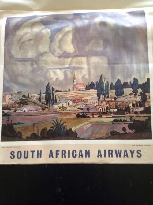 Vintage. SAA. Early 1960s posters from calendar.  Transport collectors. Prints of Pierneef.
