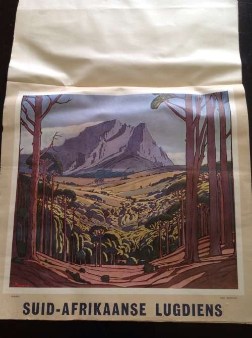 Vintage. SAA. Early 1960s posters from calendar.  Transport collectors. Prints of Pierneef.
