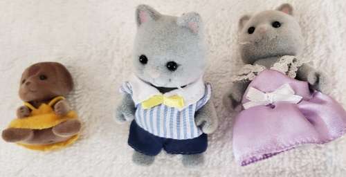 Sylvanian Family Lot of Used Items - House, Shop and various figures