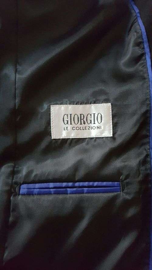 GIORGIO'S COLLECTIONS BLACK SUIT SIZE 36 *WORN ONCE TO A WEDDING* *HOME CLEARANCE SALE*