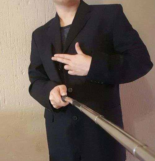 GIORGIO'S COLLECTIONS BLACK SUIT SIZE 36 *WORN ONCE TO A WEDDING* *HOME CLEARANCE SALE*