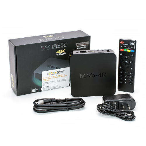 TV BOX 4K ULTRA HD WITH REMOTE / ANDROID TV BOX / INTERNET TV / 4K H.265 HEVC