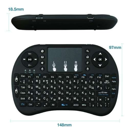 MINI WIRELESS KEYBOARD WITH MOUSE FUNCTION