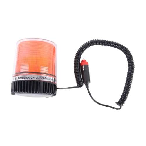 WHITE-DC 12V Strong magnet xenon 9 Flash Strobe warning Strong beacon Emergency light for car