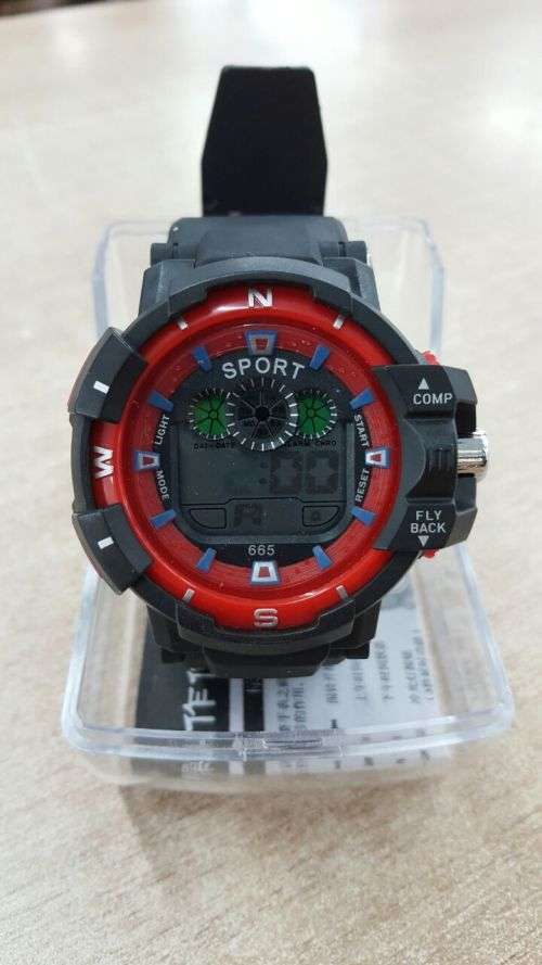 DIGITAL SPORTS WATCH - RED (LAST ONE)