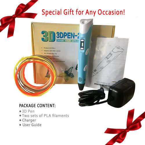 3D Pen 3D Printer Pen 3D Printing Drawing Pen / GREAT FOR ARTISTIC KIDS - Purple