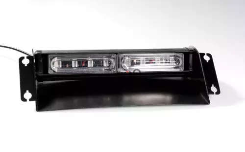 Car 24W 8 LED Emergency Vehicle Flash Light Dashboard Strobe Warning Blue Red Amber