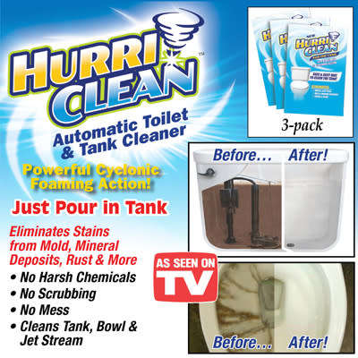 HurriClean Automatic Toilet & Tank Cleaner