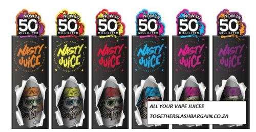 NASTY JUICE 50ML / E-JUICE / E-LIQUID / 7 BOTTLES VALUE PACK BUNDLE