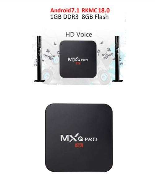 MXQ PRO Android7.1 TV Box Kdmc 18.0 RK3229 1GB 8GB 4K Quad Core WiFi Streaming Media Player