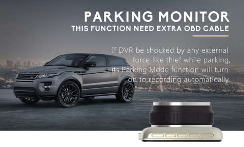 CAR DASH CAM Dual Lens 4 inch Full HD 1080p Parking Monitor WDR Night Vision includes Rear View cam