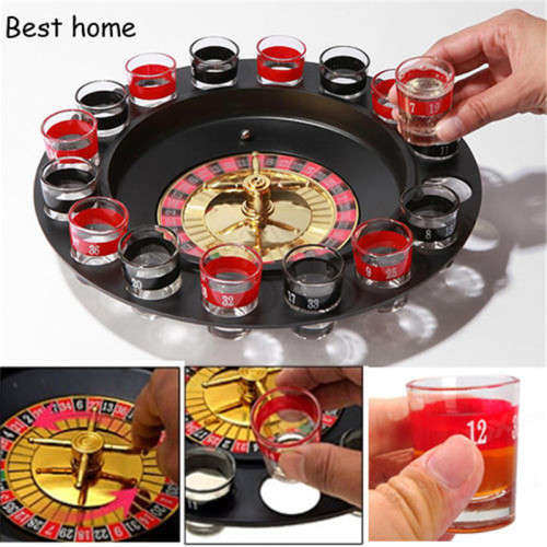 BAR GAME SHOOTERS, DRINKING ROULETTE GAME SET