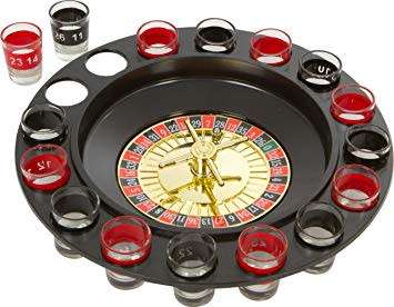 BAR GAME SHOOTERS, DRINKING ROULETTE GAME SET