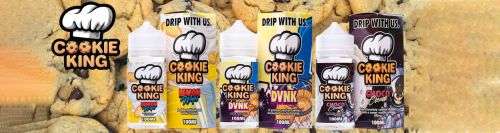COOKIE KING E-LIQUID VAPE JUICE / 3 BOTTLES 100ML VALUE PACK DEAL