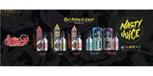 NASTY JUICE FRUITY SERIES E-LIQUID VAPE JUICE / 6 BOTTLES 60ML VALUE PACK DEAL