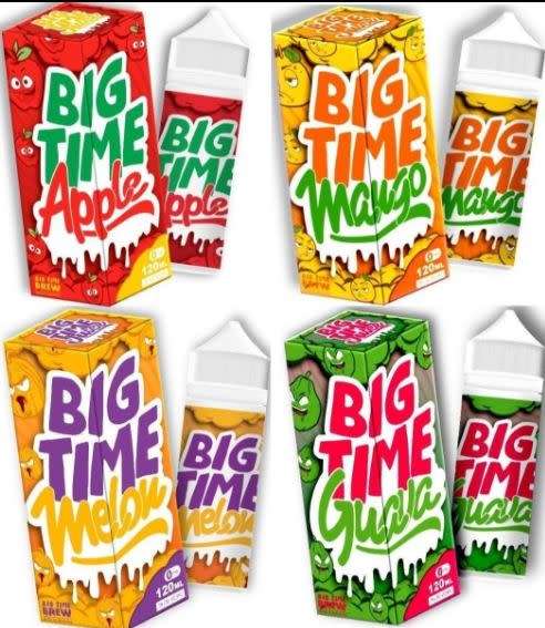 BIG TIME E-LIQUID VAPE JUICE / 4 BOTTLE 120ML VALUE PACK DEAL