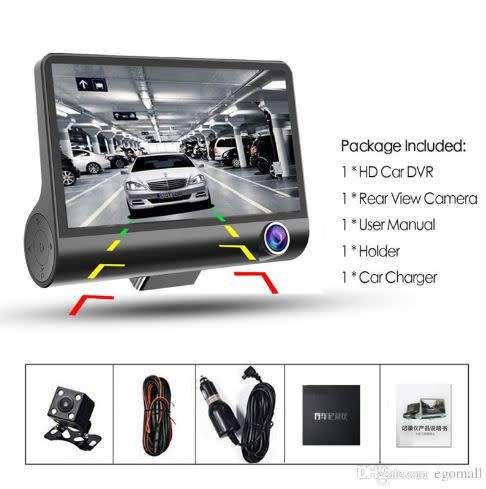 CAR DASH CAM 4" WITH REAR VIEW CAMERA