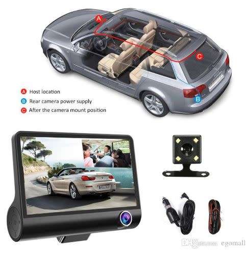CAR DASH CAM 4" WITH REAR VIEW CAMERA