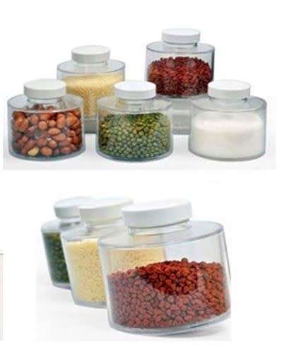 12 Bottles Plastic Stackable Spice Rack Carousel (Transparent)