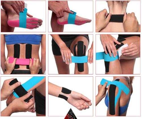 Elastic Cotton Sports Safety Tape / Kinesiology Tape - 5CM* 5METER ROLL