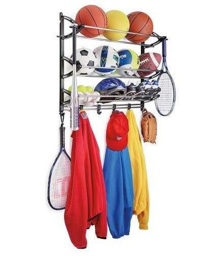 SPORTS AND EXERCISE EQUIPMENT RACK / KEEP YOUR PLACE NEAT AND TIDY