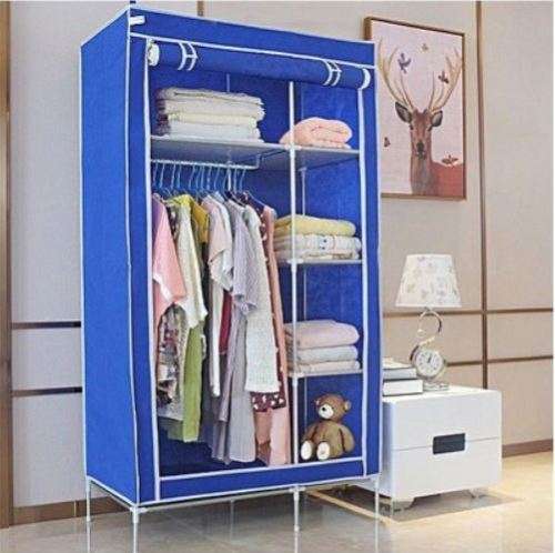 DOUBLE STORAGE ORGANIZING SPACE SAVING DIY WARDROBE CLOSET