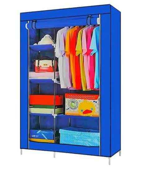 DOUBLE STORAGE ORGANIZING SPACE SAVING DIY WARDROBE CLOSET