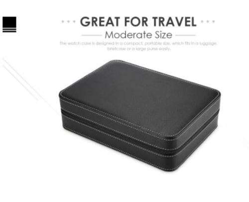 WATCH BOX 10 SLOT TRAVEL CASE