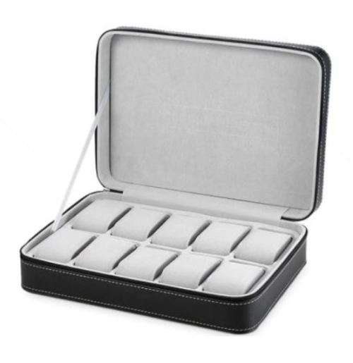 WATCH BOX 10 SLOT TRAVEL CASE
