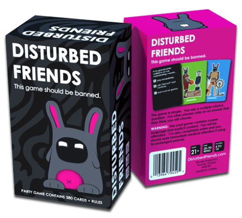 Disturbed Friends Card Game The Party Game