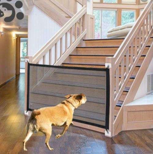 Magic Mesh Pet Gate Door Barrier Safe Guard Fence