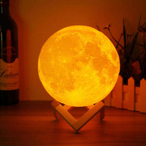 Moon Lamp - Orange light