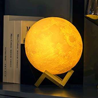 Moon Lamp - Orange light