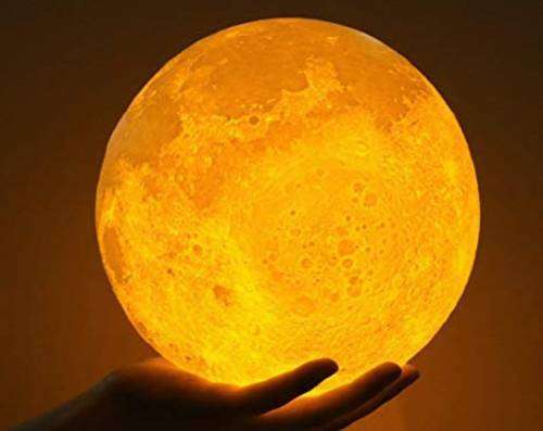 Moon Lamp - Orange light