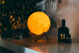 Moon Lamp - Orange light