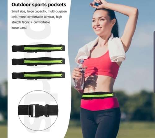 Sports Gyming Waist Strap Pocket your phone, keys, money while Gyming