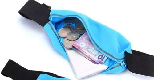 Sports Gyming Waist Strap Pocket your phone, keys, money while Gyming