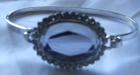 STUNNING HUGE CUBIC ZIRCONIA AND AUSTRIAN CRYSTAL BRACELET