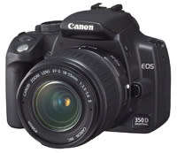 Canon EOS 350D DSLR Camera + Lens