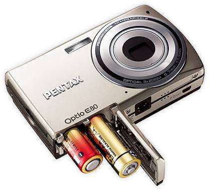 Pentax Optio E80 Compact Digital Camera (Silver)