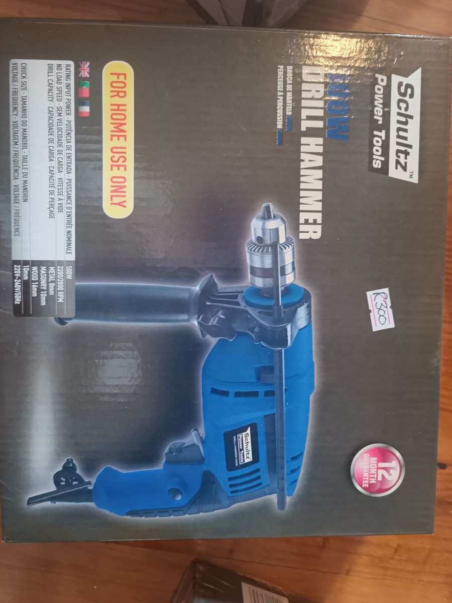 Drills Schultz Drill Hammer 500W was listed for 199.00 on 17 Dec at 12 16 by NiftyElects in Alexander Bay ID 599605498