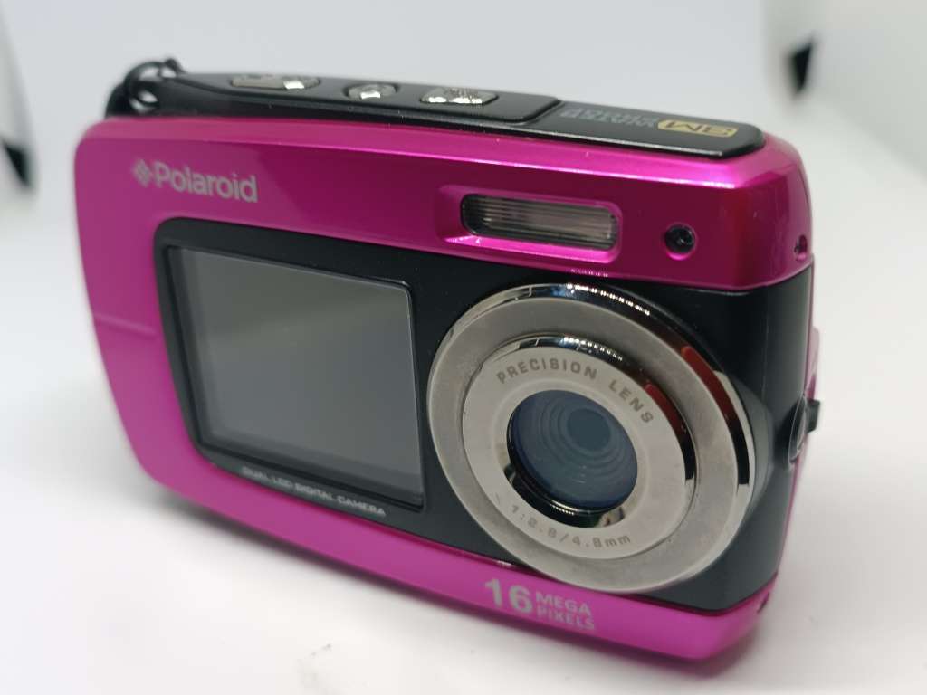 Polaroid DC-045 (Pink) - 16MP - 4x Zoom - Dual Screen Underwater Digital Camera