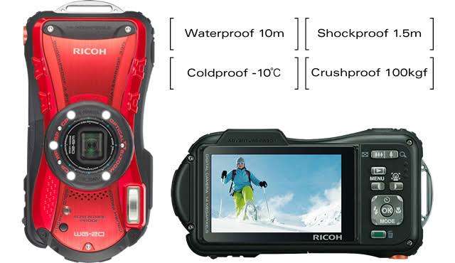 Ricoh WG-20 - 14MP - 5x Zoom - Waterproof Digital Camera