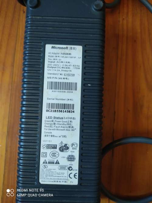 XBOX 360 PHAT MODEL POWER SUPPLY